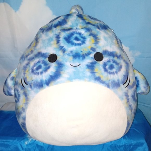 Kellytoy Other - Luther the Tie-dyed Shark – Original Squishmallow plush – 20” – Kelly Toys